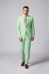 COSTUM CASUAL VERDE PASTEL JEFFREY SINGLE BREASTED